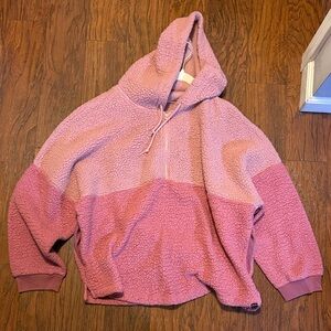 Cozy Pink Victoria’s Secret Hooded Women's Fleece